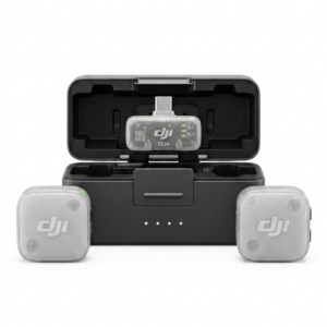 Micrófonos DJI Mic Mini 2, 2 transmisores + Receptor de celular USB-C + caja de carga