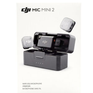 Micrófonos DJI Mic Mini 2, 2 transmisores + Receptor cámaras y celulares USB-C + caja de carga