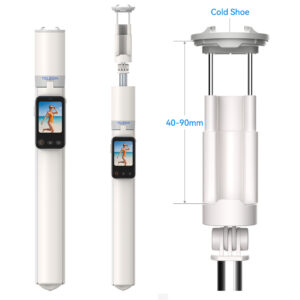 Tripode Selfie stick magnético Telesin, 1.7m + control remoto y mini monitor (P1-CSS-02)