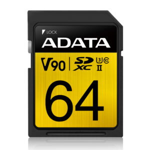 Memoria SD Adata 64GB UHS-II, V90, U3, Class 10, 290 MB/s